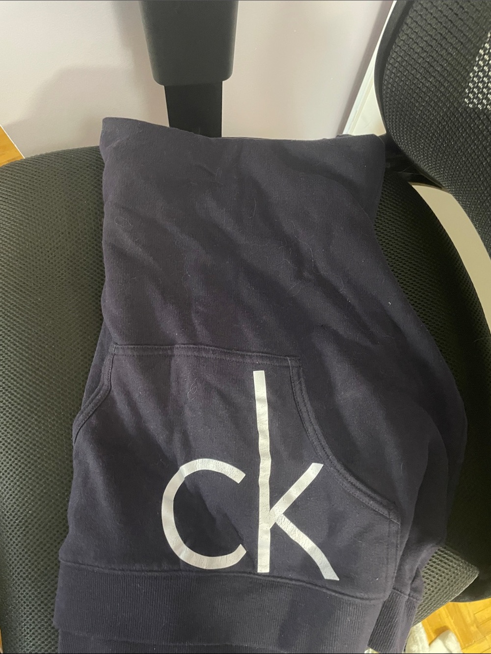 Calvin Klein Kids Navy Sweatpants with White CK Logo